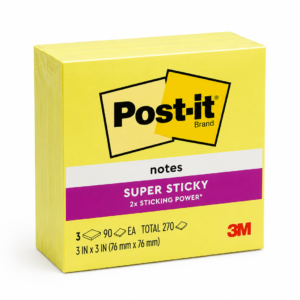 Post-it Super Sticky Notes 3 × 3